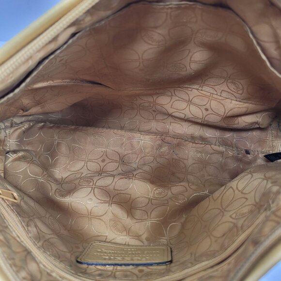 Vintage Fossil Long Live 1954 Women's Yellow Leather Strap Shoulder Bag - Picture 7 of 12